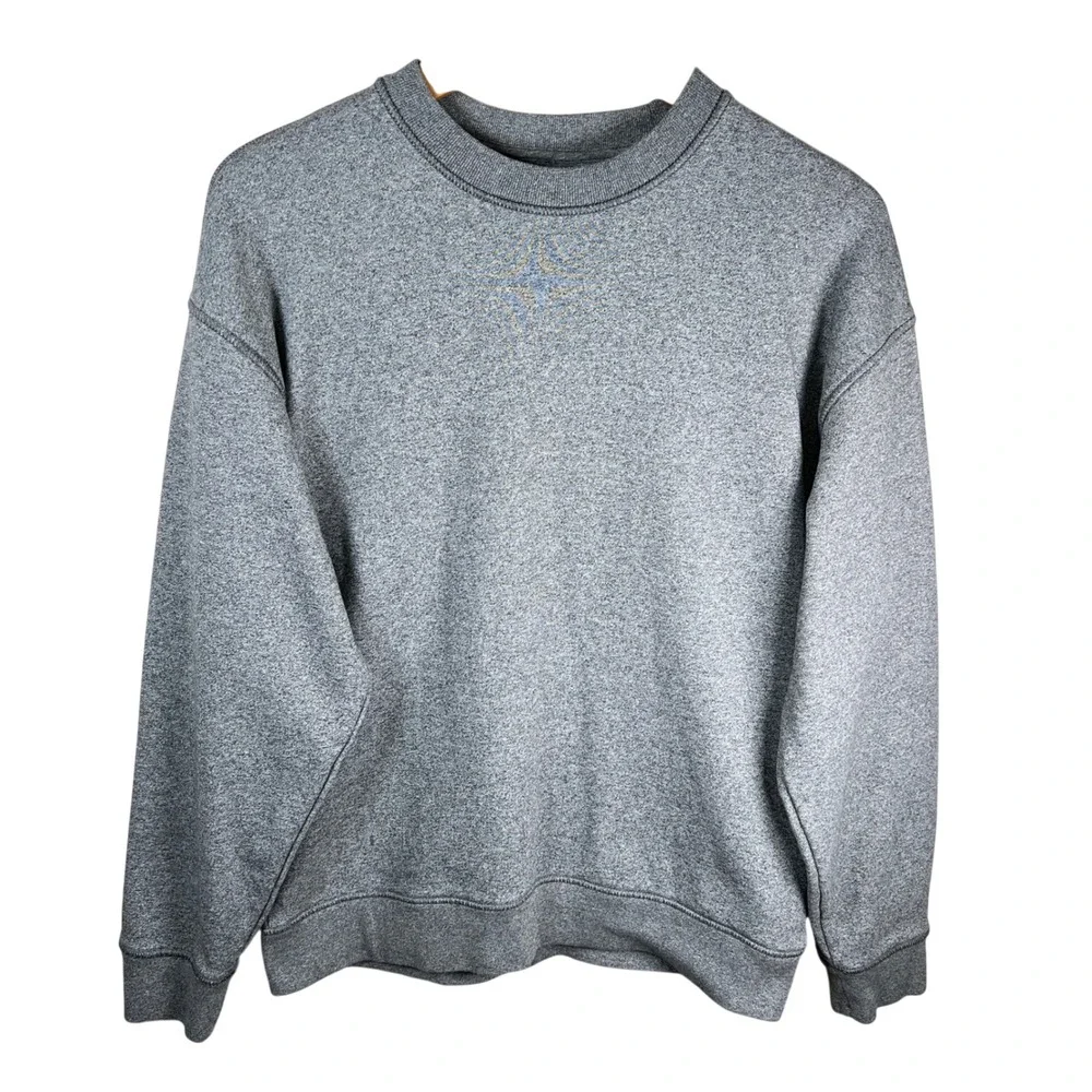 Banana Republic Men's Classic Crewneck‎ Pullover Sweatshirt Heather Gray Size S